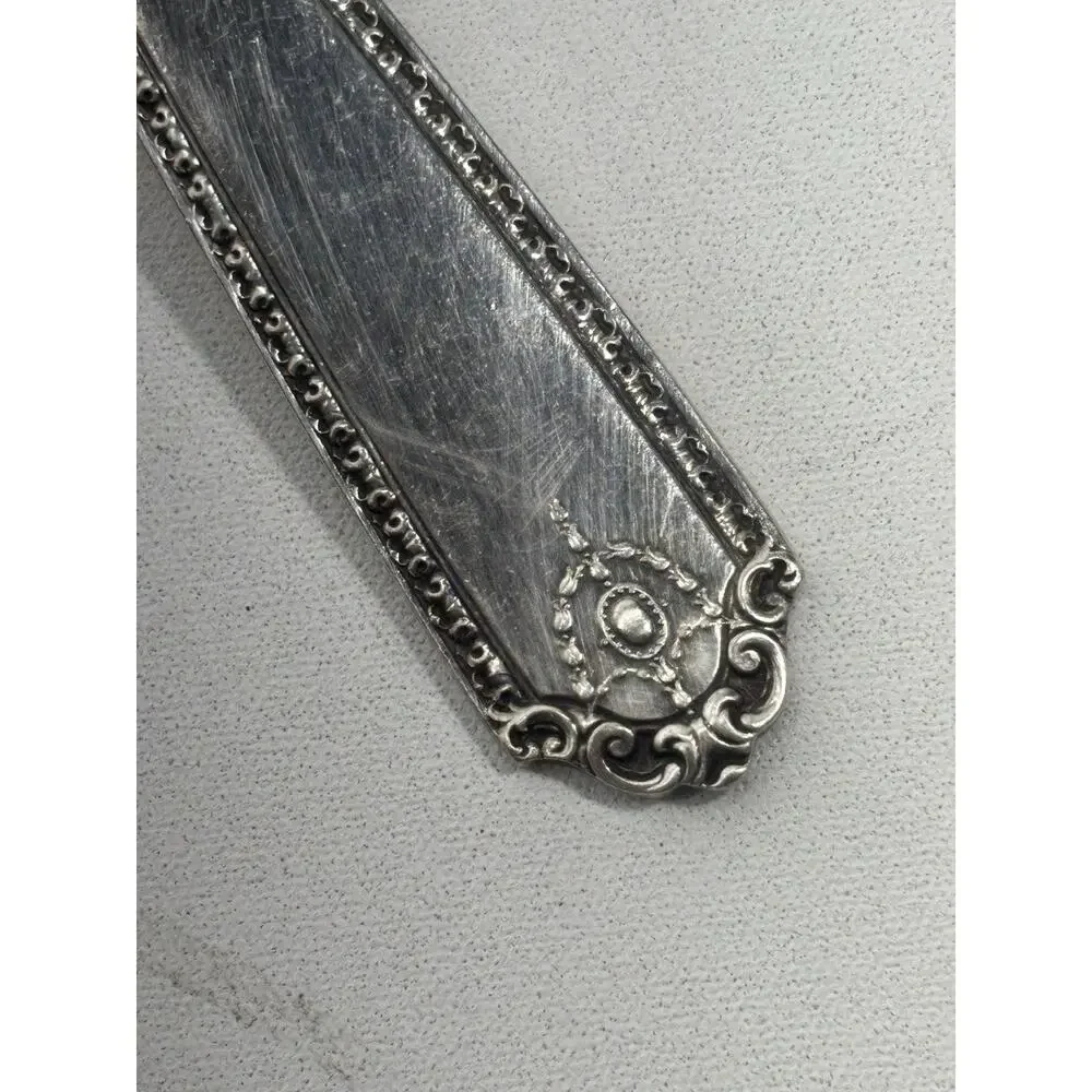 Vintage Wm A Rogers Luxor Plate Silverplate 8.5” Serving Spoon Art Deco